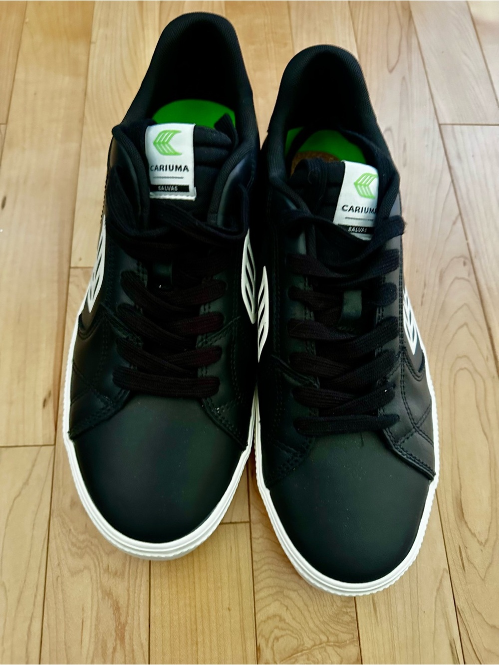 Cariuma Men's Black Sneakers with White Logo